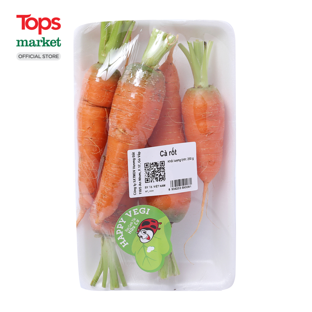 Cà Rốt Hữu Cơ 250G - Siêu Thị Tops Market