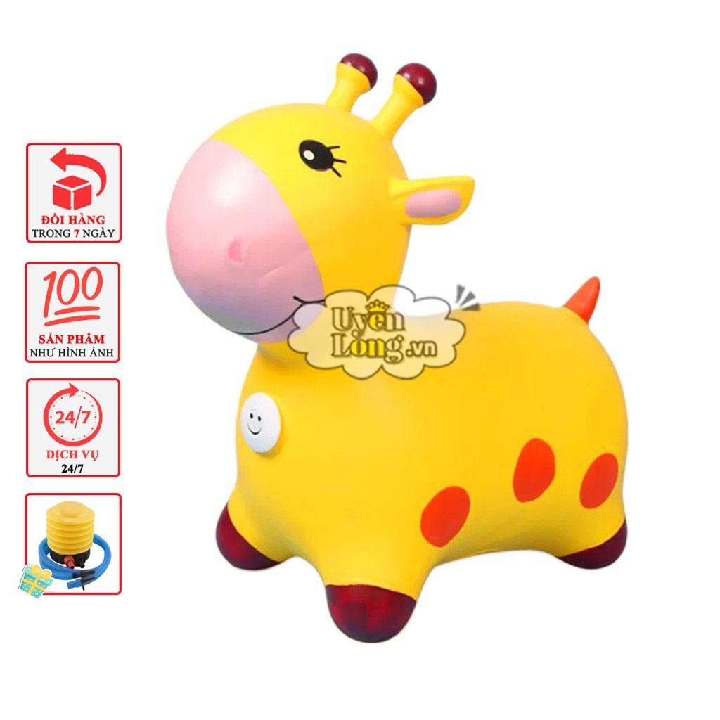 [Freeship Max] Thú Nhún LẠC ĐÀ Bơm Hơi Nội Địa Cao Cấp, Chính Hãng (Có Nhạc + Tặng Kèm Bơm) - Uyên Long