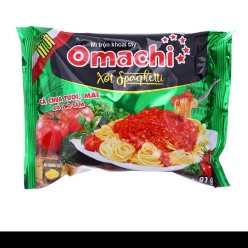 4 gói omachi sốt spaghetti