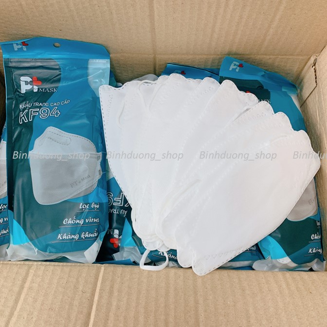 Khẩu trang KF94 PT Mask 4D ngăn ngừa bụi mịn, kháng khuẩn màu trắng