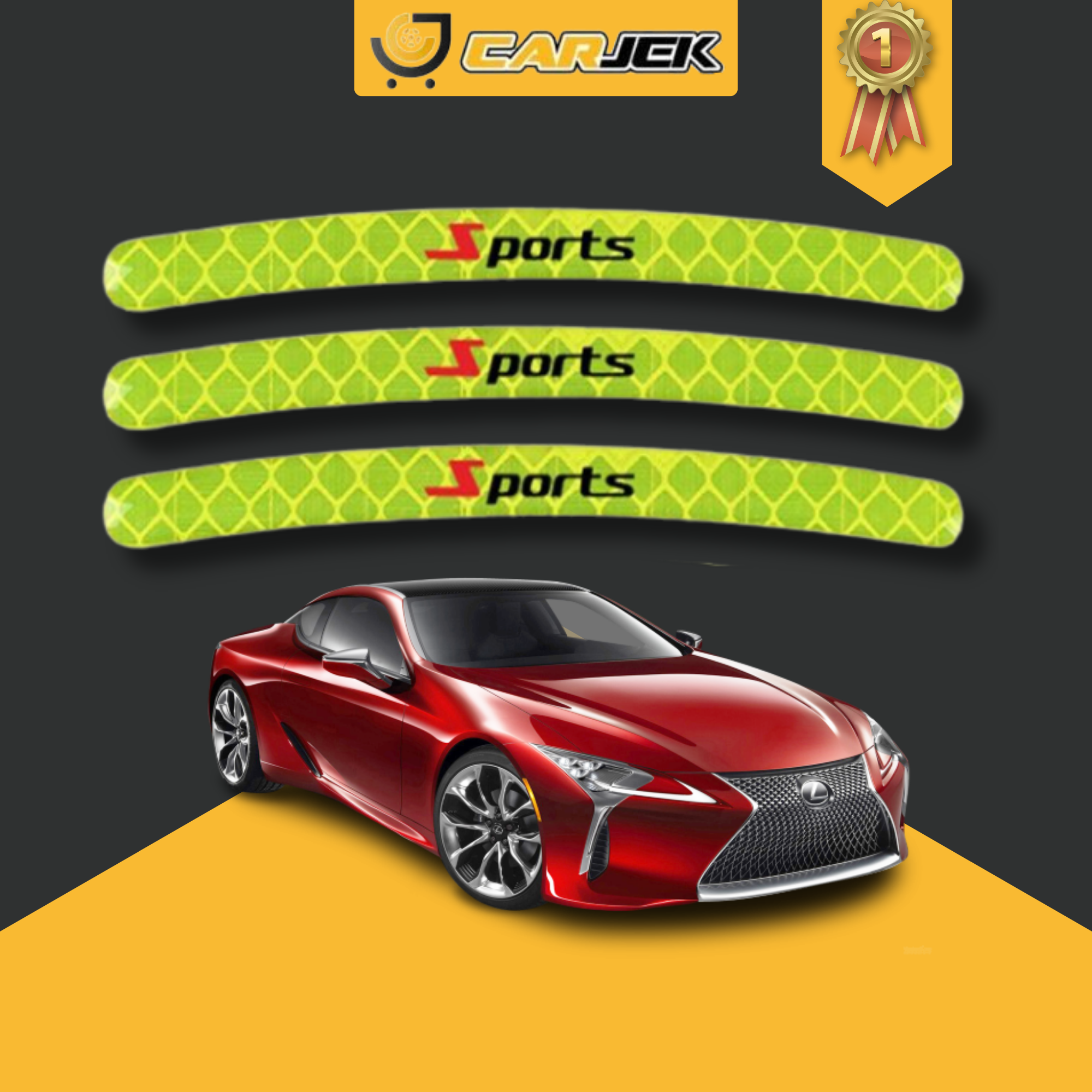 Bộ 20 miếng dán phản quang trang trí ô tô xe máy, decal dán xe ô tô trang trí trên xe ô tô