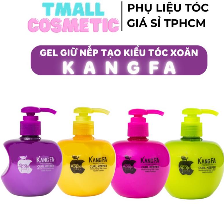 Gel giữ nếp tóc xoăn mềm KangFA 260ml Wax hương táo tạo kiểu tóc uốn sóng dưỡng ẩm phục hồi tóc khô xơ | TMALL COSMETIC