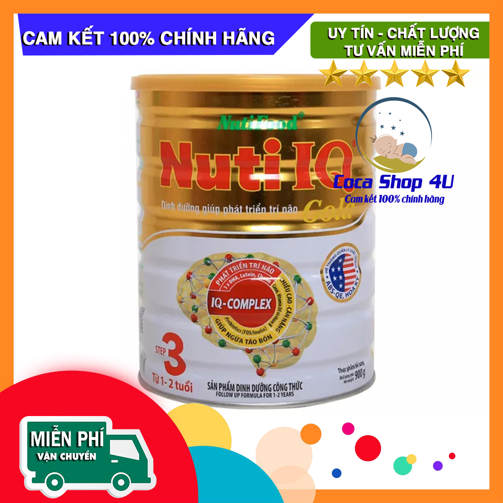 Sữa bột nutifood nuti iq gold 3 900g