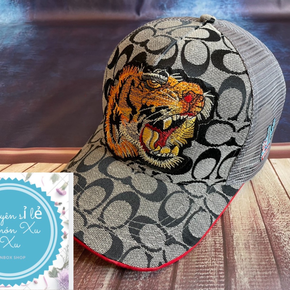 Nón kết con hổ vàng bự siêu bụi bặm / Nón thể thao