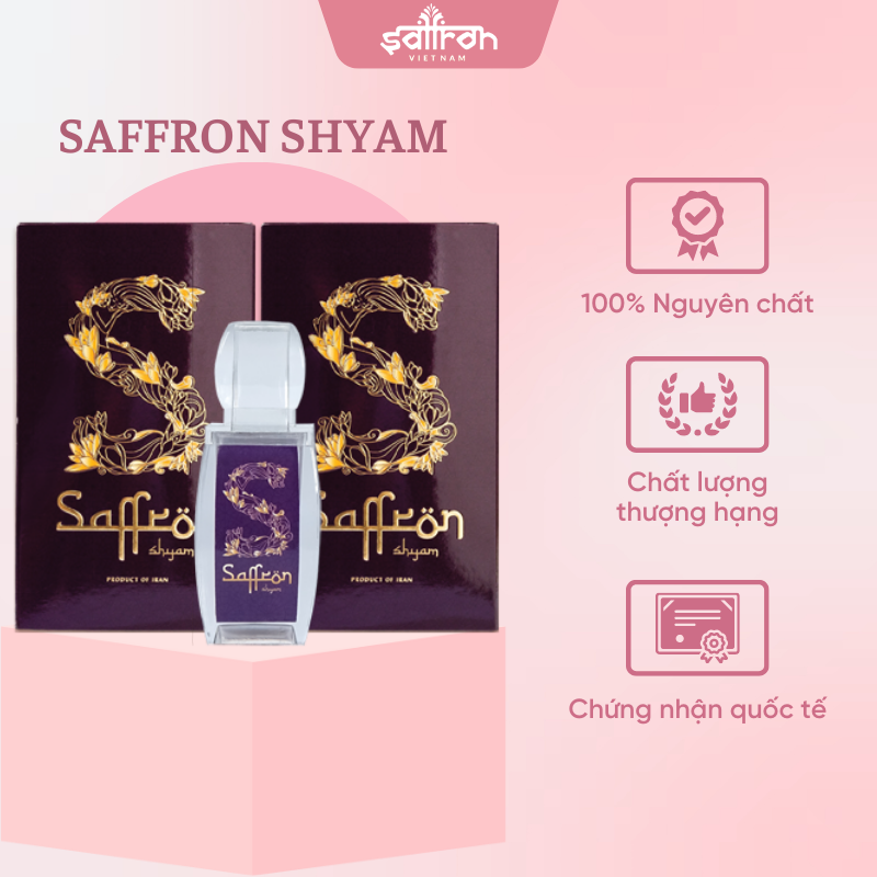 Combo 2 Gram Nhụy hoa nghệ tây Saffron Shyam Hỗ trợ mất ngủ