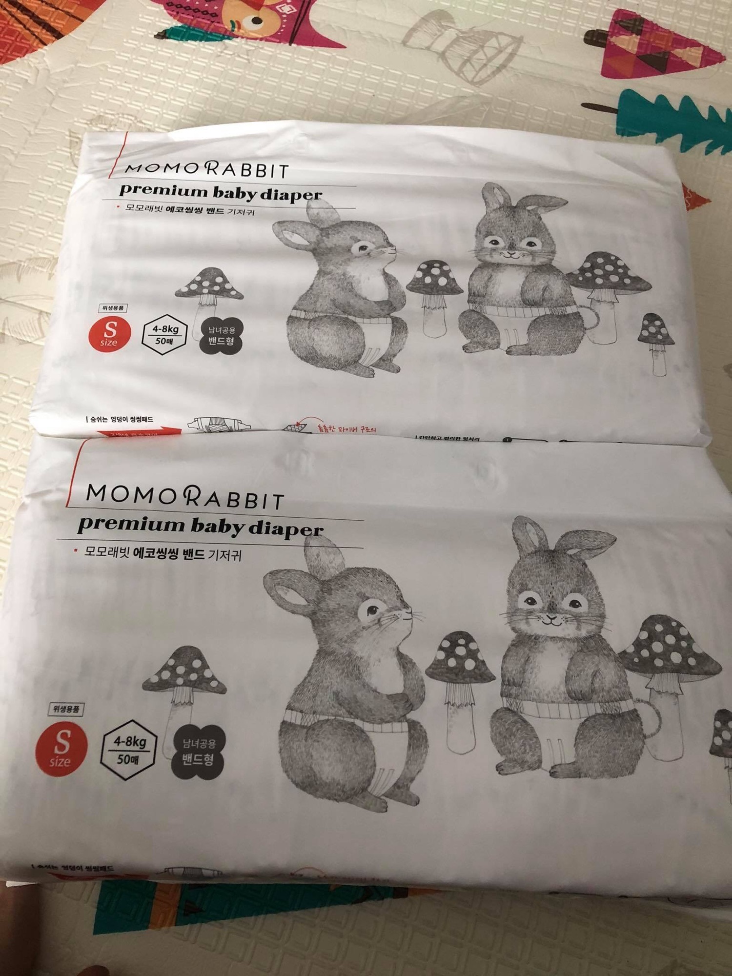 Tã/bỉm momo rabbit dán size s50/m44/l40/xl36