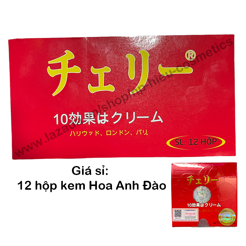 12 hộp kem hoa anh đào nhật bản