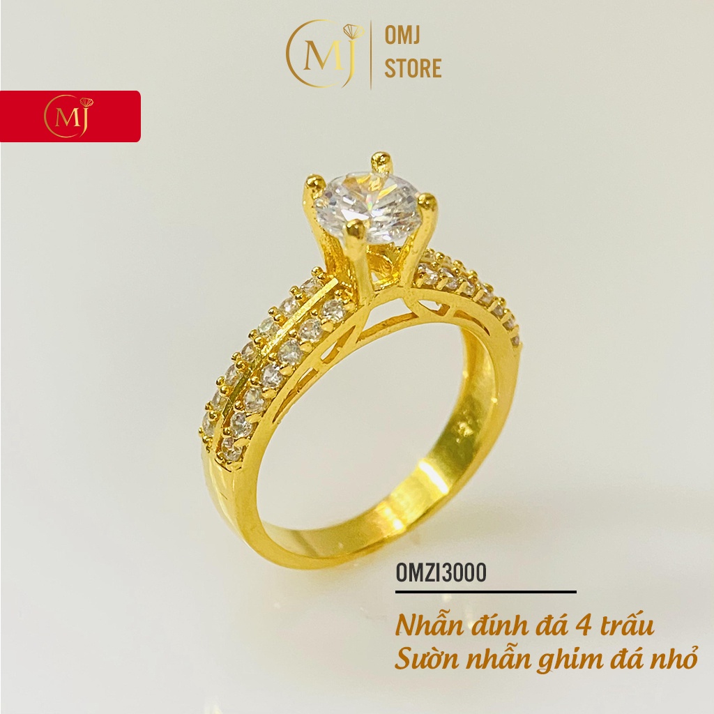 Nhẫn nữ OMJ3000 đính đá sang chảnh lấp lánh