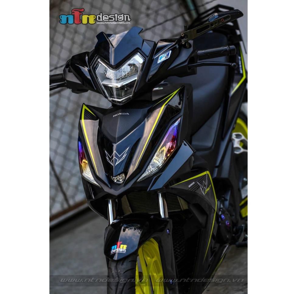 Tem rời dán xe winner v1 mẫu xanh xám