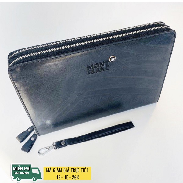 Clutch nam cầm tay da bản to size 29 cm 2 ngăn khoá có dây đeo tay ví cầm tay nam đựng tài liệu vừa ipad giấy tờ cá nhân 001