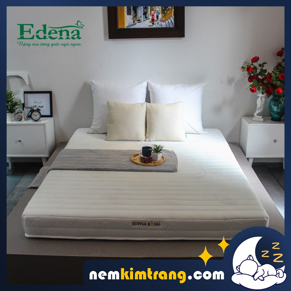 [Trả góp 0%] Nệm Cao Su Nhân Tạo Edena Royal - CHÍNH HÃNG BẢO HÀNH 5 NĂM