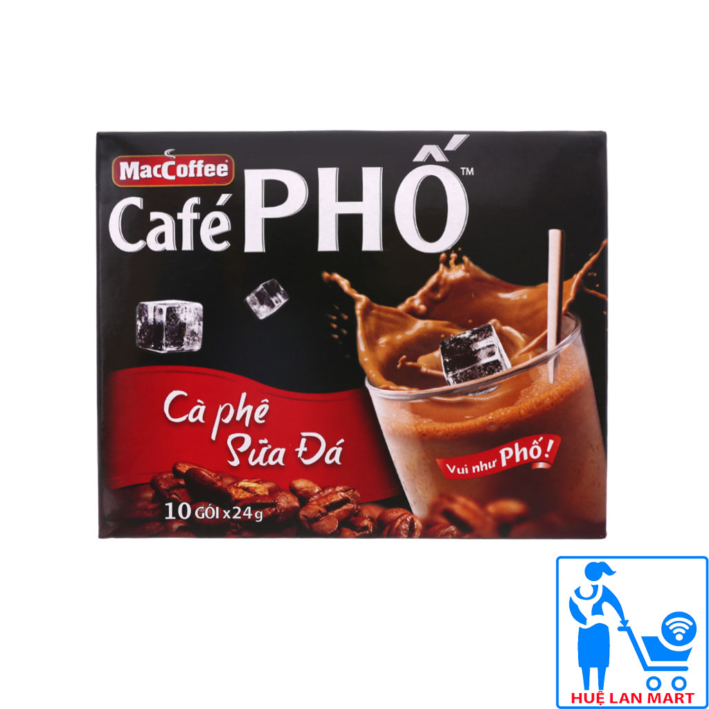 Combo 3 cà phê sữa đá phố hộp 240g