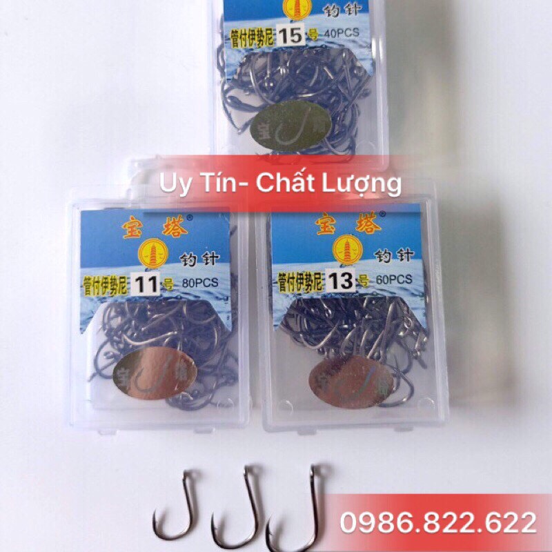 [Giá rẻ] Lưỡi câu Tháp Xanh. Lưỡi câu hộp tháp xanh. Lưỡi câu cá. Đồ Câu Hùng. Lưỡi câu cá tra. Lưỡi câu cá lớn
