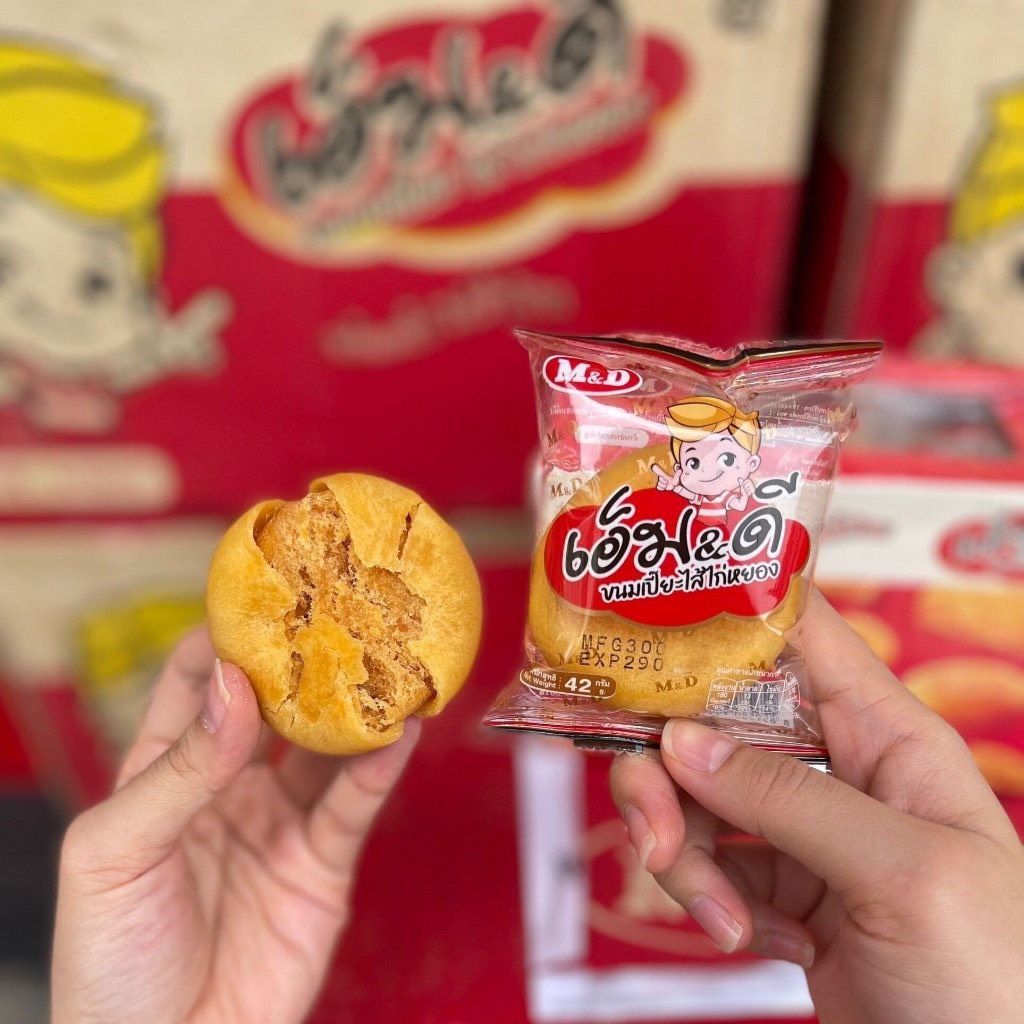 Bánh chà bông gà trứng muối jambon M&D Thái Lan 500g