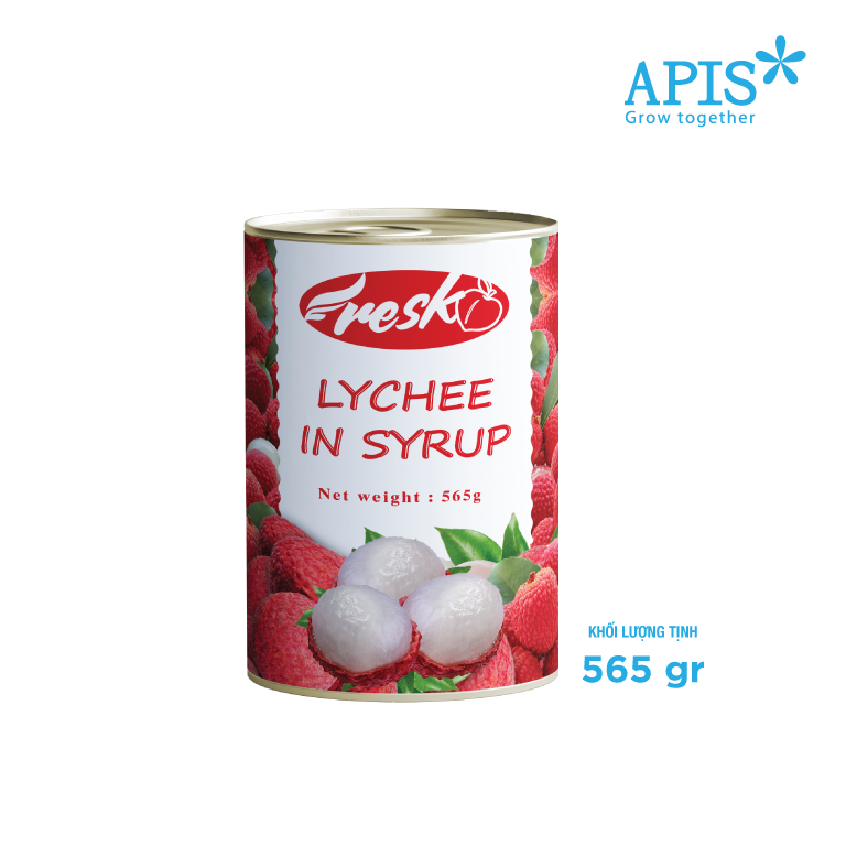 1 hộp vải ngâm syrup resk việt nam 565g