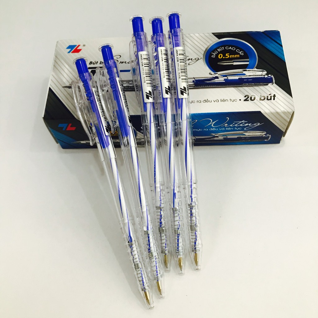 Bút bi thiên long tl-027 mực xanh