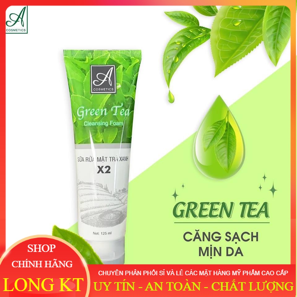 " sữa rửa mặt trà xanh x2 mỹ phẩm phương anh