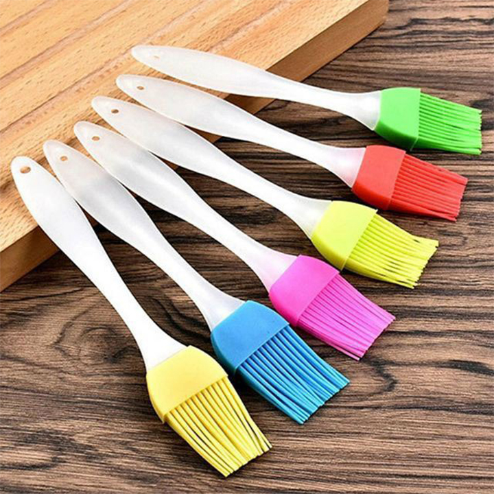Cọ Silicon Quét Dầu Ướp Gia Vị - Cọ Chổi Silicon Quét Mặt Bánh Phết Bơ Dầu - Cọ quét dầu ăn chịu nhiệt, dùng để phết dầu thực phẩm, nướng thịt, quét đồ ăn, đồ nướng