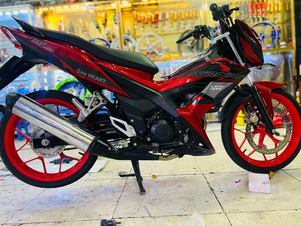 Tem rời sonic đỏ đen zin chất liệu keo in mccal màng bóng