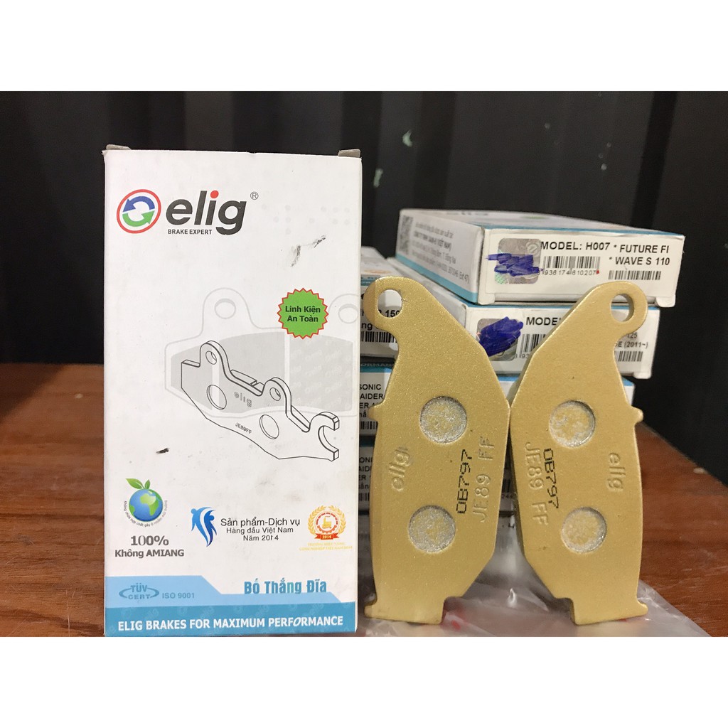 Bố thắng đĩa trước elig xe honda airblade, lead, vision,...