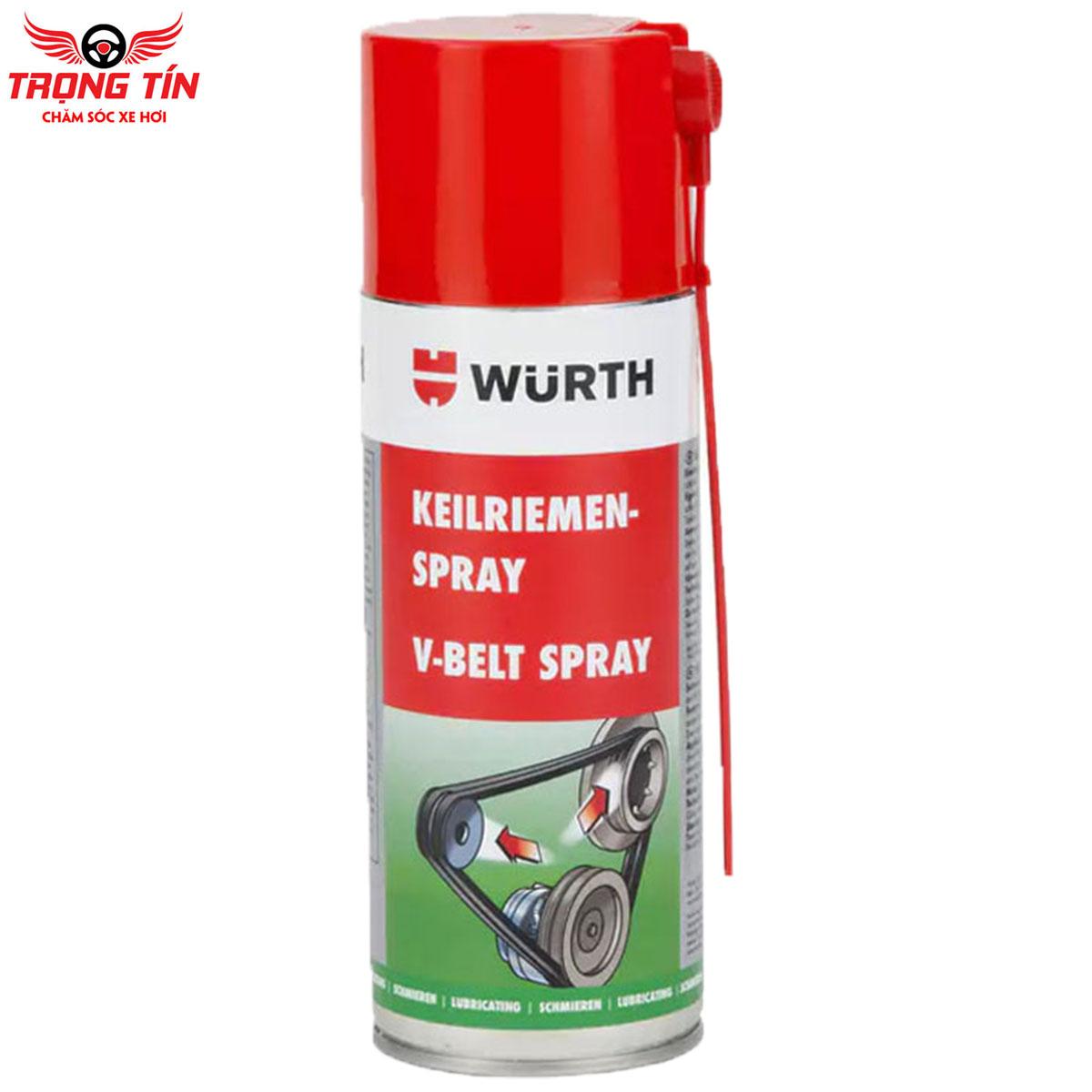 Xịt Bảo Dưỡng Dây Curoa Wurth V-Belt Spray 400ml