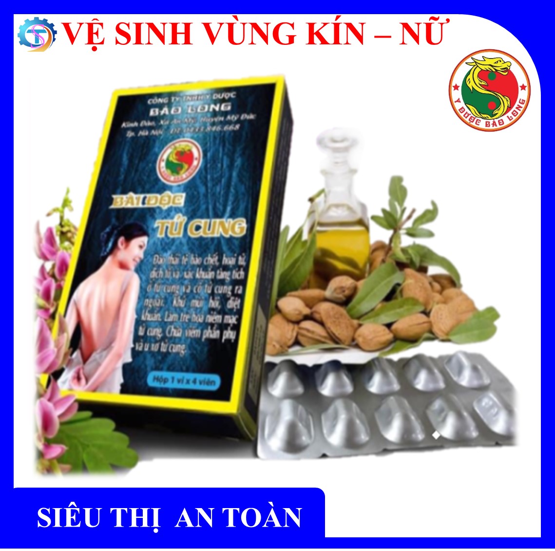 Bài Độc Tử Cung đào thải tế bào chết tử cung và cổ tử cung ngăn ngừa viêm phần phụ - Hàng Chính Hãng