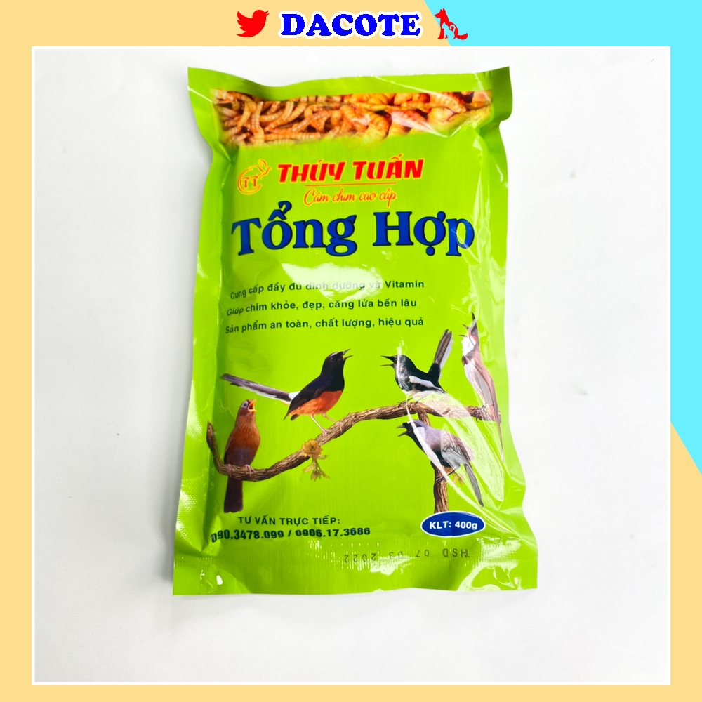 Cám chim tổng hợp Thúy Tuấn cao cấp 400gram - Thức ăn cho chim tổng hợp Thúy Tuấn DACOTE cao cấp giá rẻ