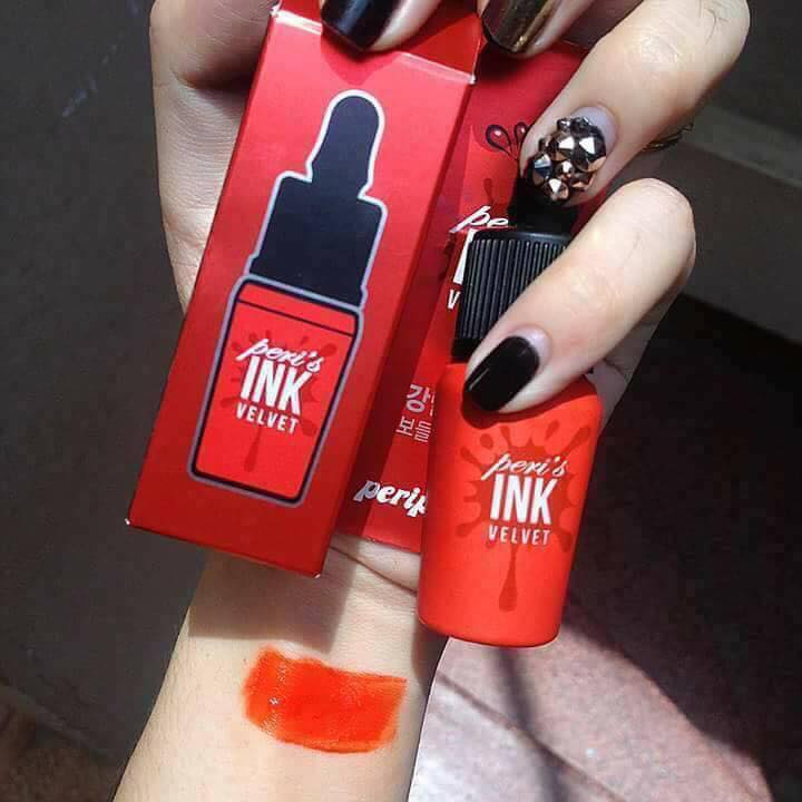 Son Kem Siêu Lì Peripera Peri's Ink Velvet tone 15 Cam Đất