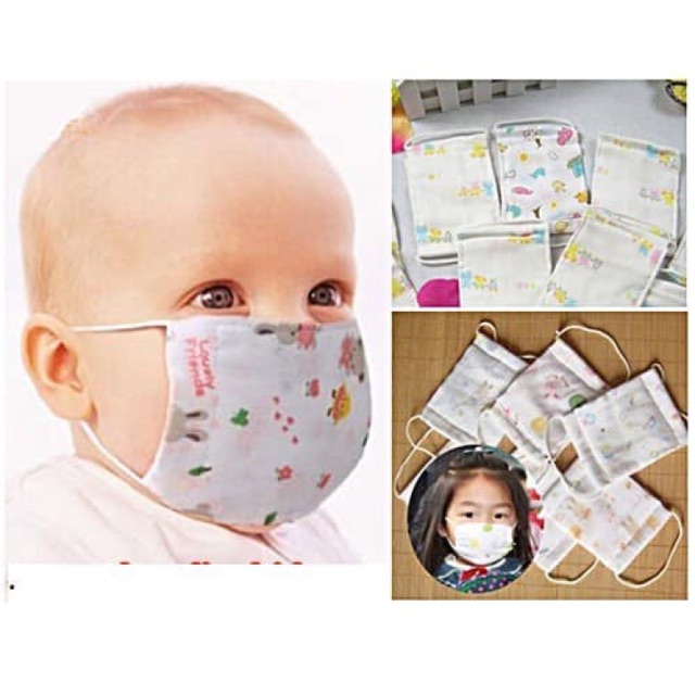 KHẨU TRANG XÔ NHẬT 4 LỚP CHO BÉ