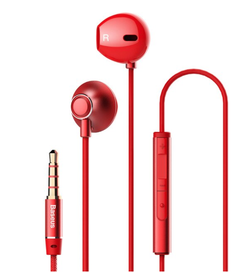 Tai nghe nhét tai có dây mic Bass Âm Thanh Jack 3.5Mm Cho iPhone(Baseus Encok H06) Samsung xiaomi