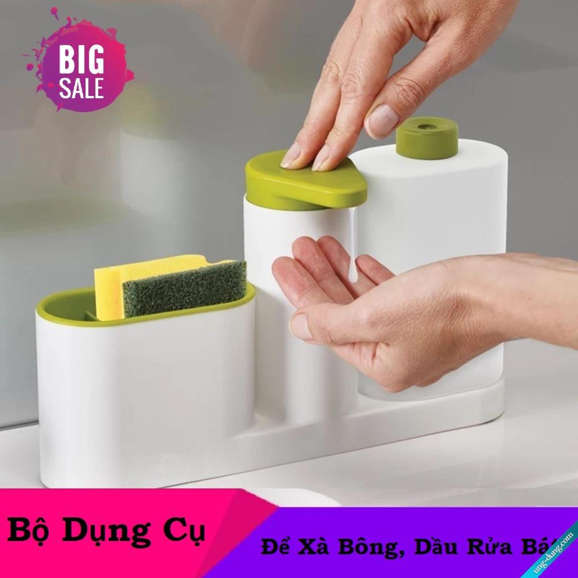 Đồ dùng thông minh , Bộ dụng cụ để xà bông - Bộ dụng cụ để xà bông nước rửa chén tiện dụng - hàng cao cấp - giá rẻ - uy tín - chất lượng - BH uy tín 1 đổi 1 bởi Bách Hóa HT