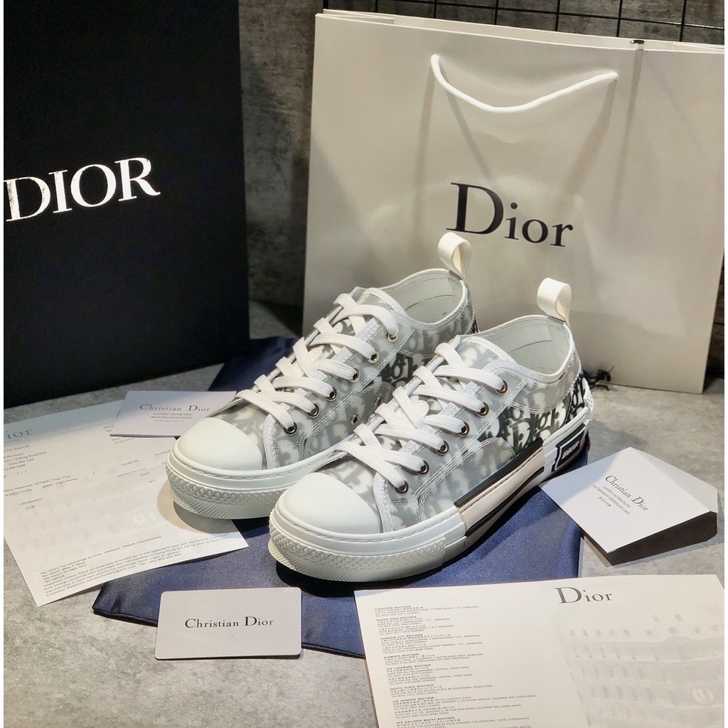 Giày Dior B23 Hightop Sneaker Dior Oblique Canvas 3SH118YJPH069  LUXITY