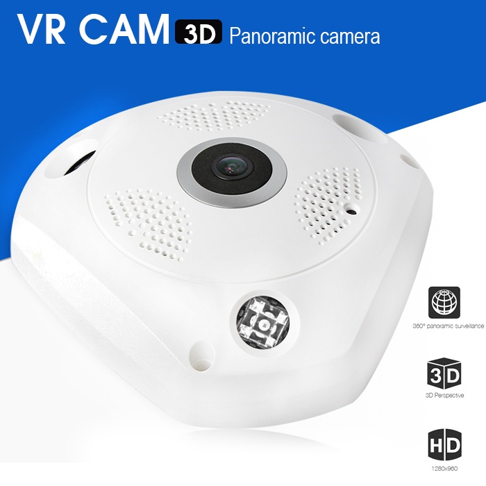 Camera hồng ngoại IP wifi VRCAM 3D Panoramic quay góc rộng 360 độ toàn cảnh