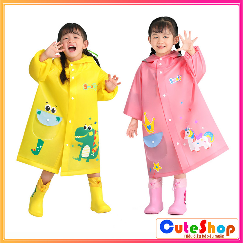 Áo đi mưa cao cấp cho bé gái và bé trai - Áo mưa trẻ em