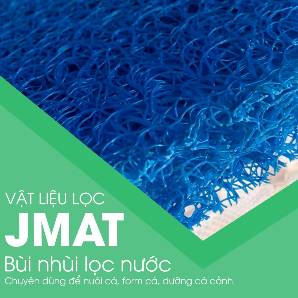 Tấm Jmat Không Keo – Vật Liệu Lọc Tấm Bùi Nhùi Lọc Nước Hồ Cá Rồng, Koi,…