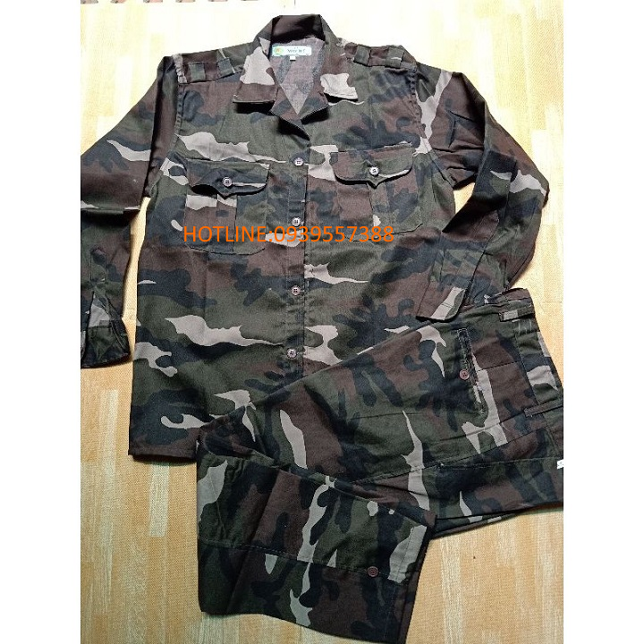 BỘ QUẦN ÁO RẰN RI MÀU NÂU