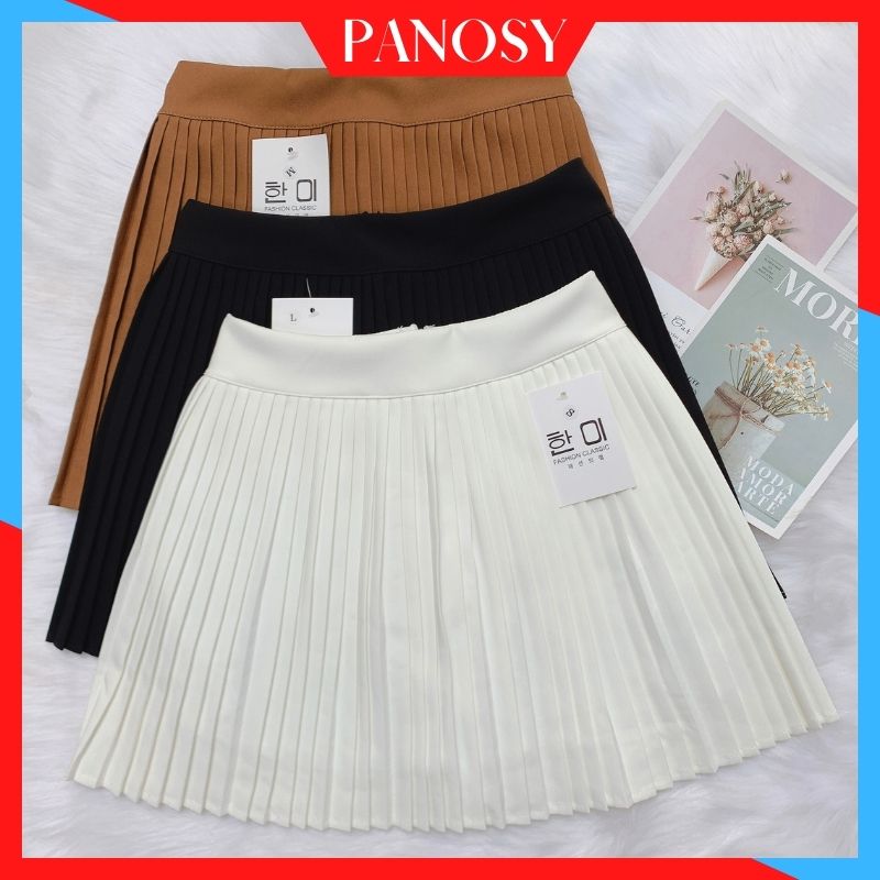 Chân váy xếp ly ngắn công sở lưng cao dáng xòe Hàn Quốc - CV200