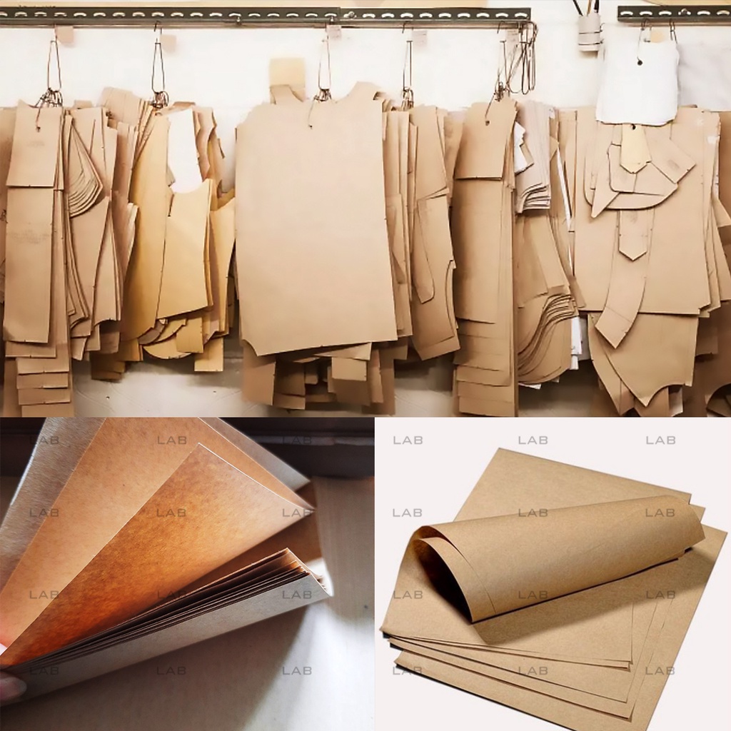 20 - 100 tờ giấy xi măng, bìa kraft làm rập cắt may, thủ công