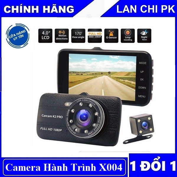 [HCM]Camera Hành Trình X004 Full HD 1080 Có Cam Lùi Cho Các Dòng Ô Tô