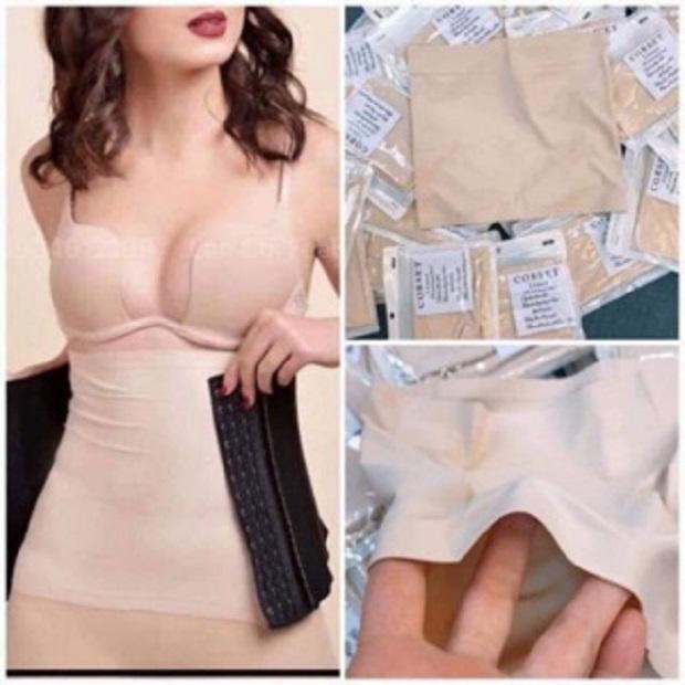 Áo lót mặc trong gen gel nịch nịt bụng latex không hằn ko ngứa khi mặc latex Miếng lót latex - corset liner inside - shop Latex Ann Chery