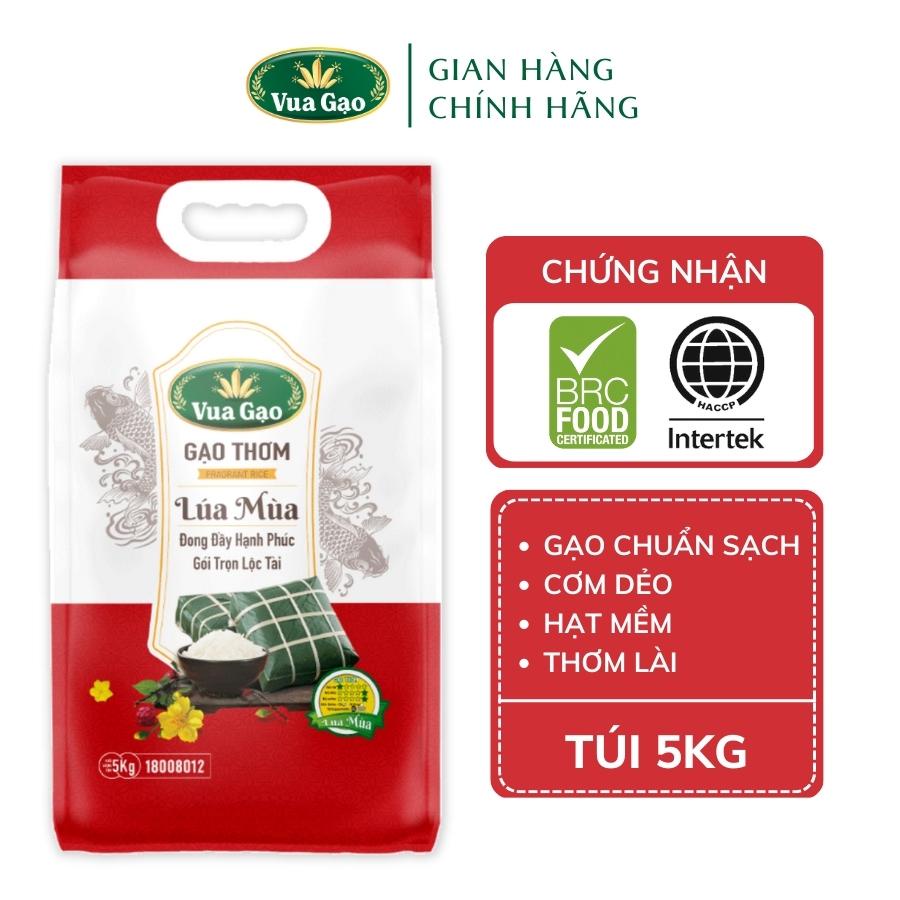 Gạo thơm lúa mùa - chính hãng vua gạo - túi 5kg