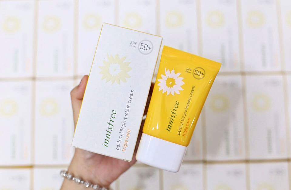 Kem chống nắng innisfree spf 50+ hoa cúc 50ml