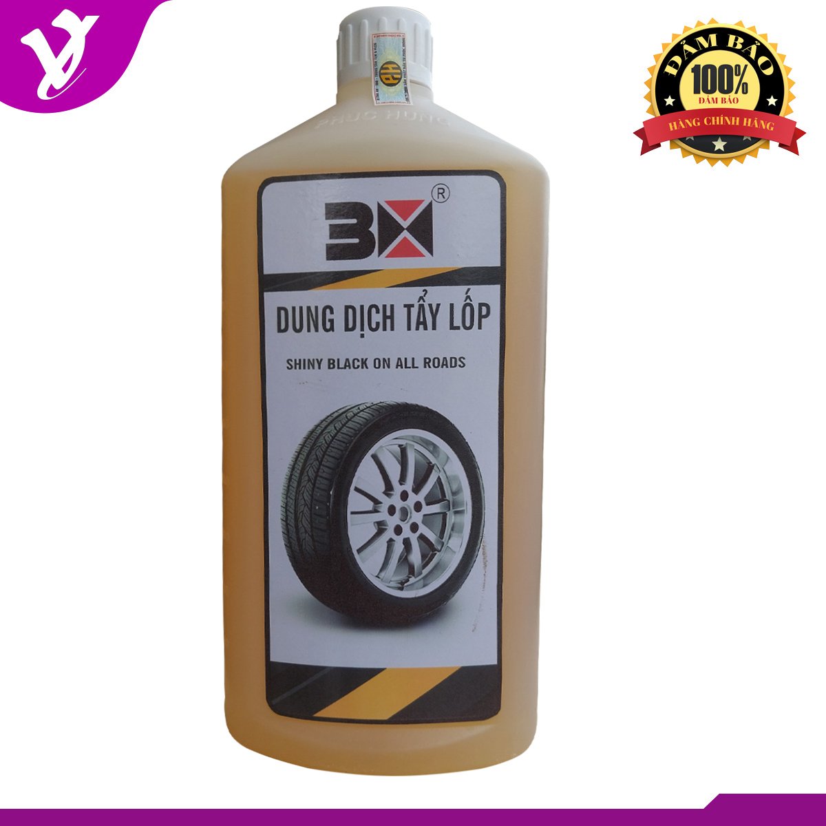Dung dịch làm sạch lốp xe nhanh và hiệu quả 3x chai 1 lít