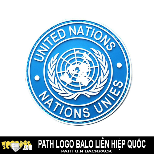 Path logo phù hiệu U.N dán balo