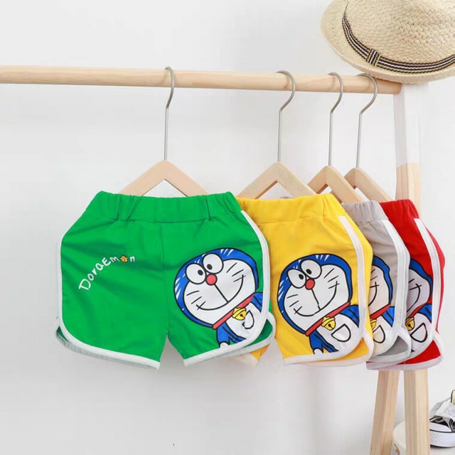 Quần đùi in hình doraemon cho bé 8-18kg