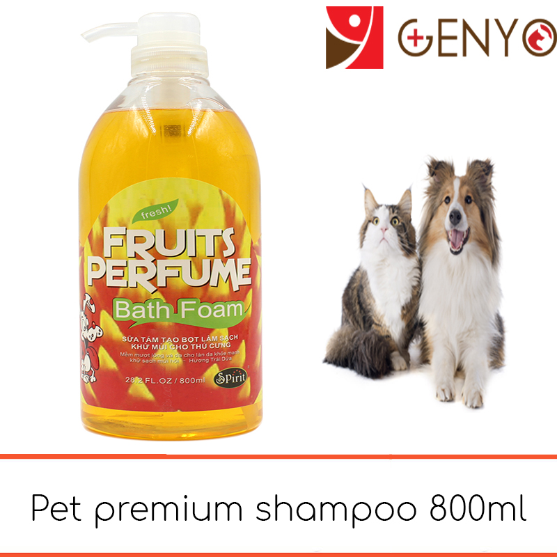 Sữa tắm cho thú cưng siêu thơm siêu khử mùi- Hương Dứa 800ml