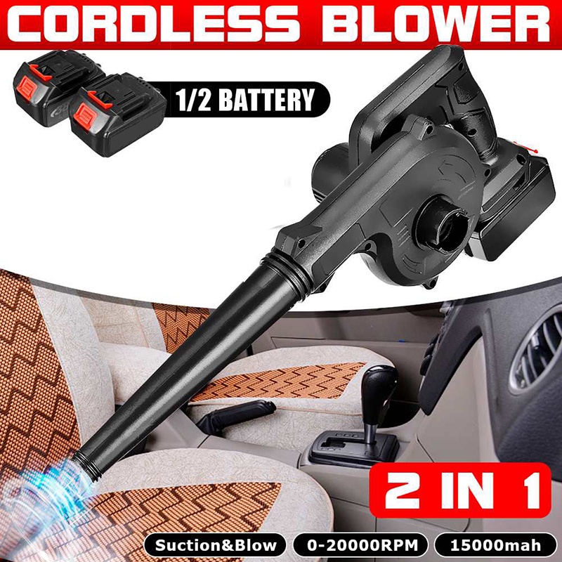 Máy thổi bụi áp lực mạnh dùng pin 21V,Máy thổi hút bụi 2 chiều,Máy thổi bụi cầm tay 1000w,Bảo hành 12 tháng