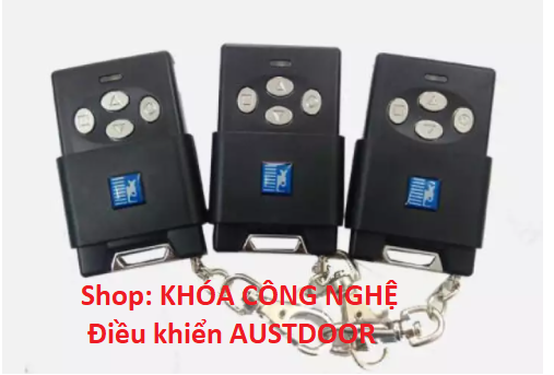 Remote điều khiển cửa cuốn austdoor 4 nút chuẩn gốc mã nhảy