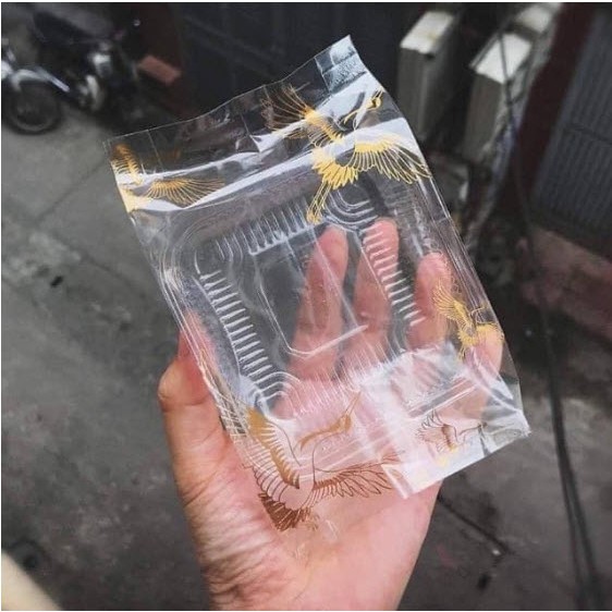 100 bộ khay túi trung thu 125-150-200gr mẫu hạc trong