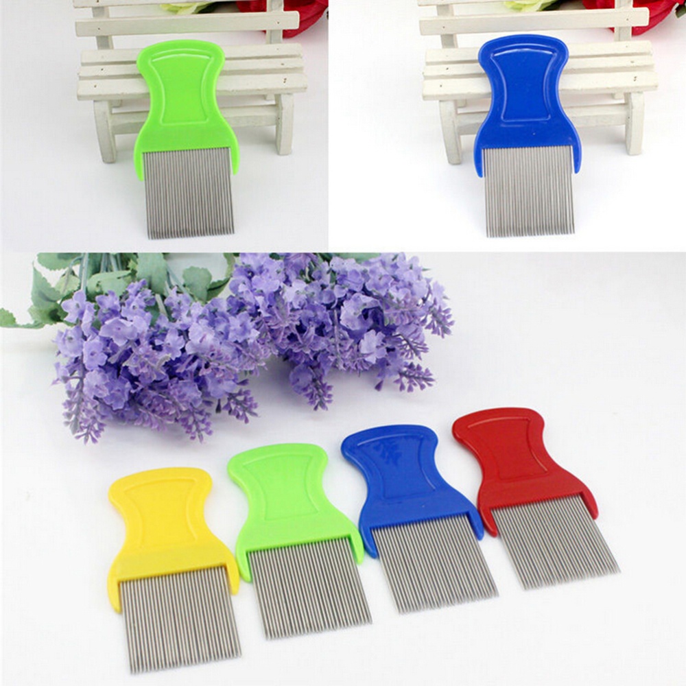 Fashion Lược chải bọ chét anoplura bán chạy Lược chấy bằng thép không gỉ cho trẻ em Lược bọ chét